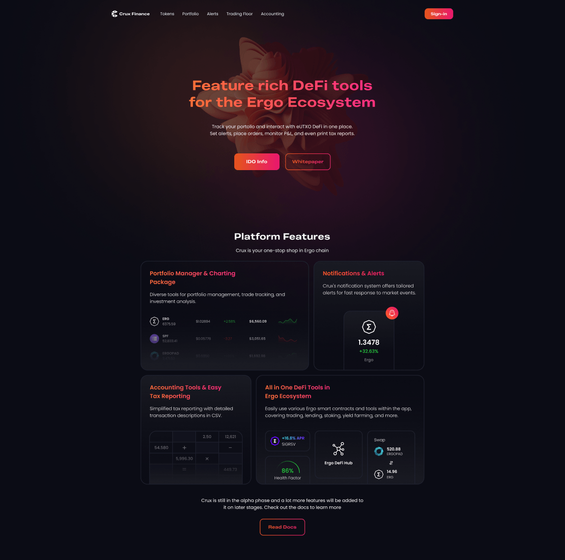 Crux Finance - DeFi Portfolio & Accounting Platform screenshot 3