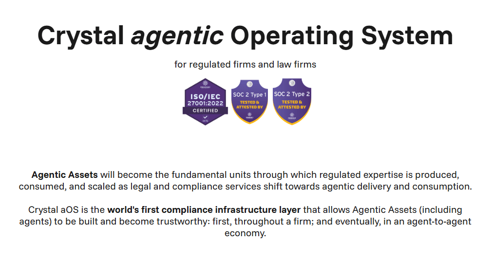 Crystal aOS - AI-Powered Legal Compliance Platform