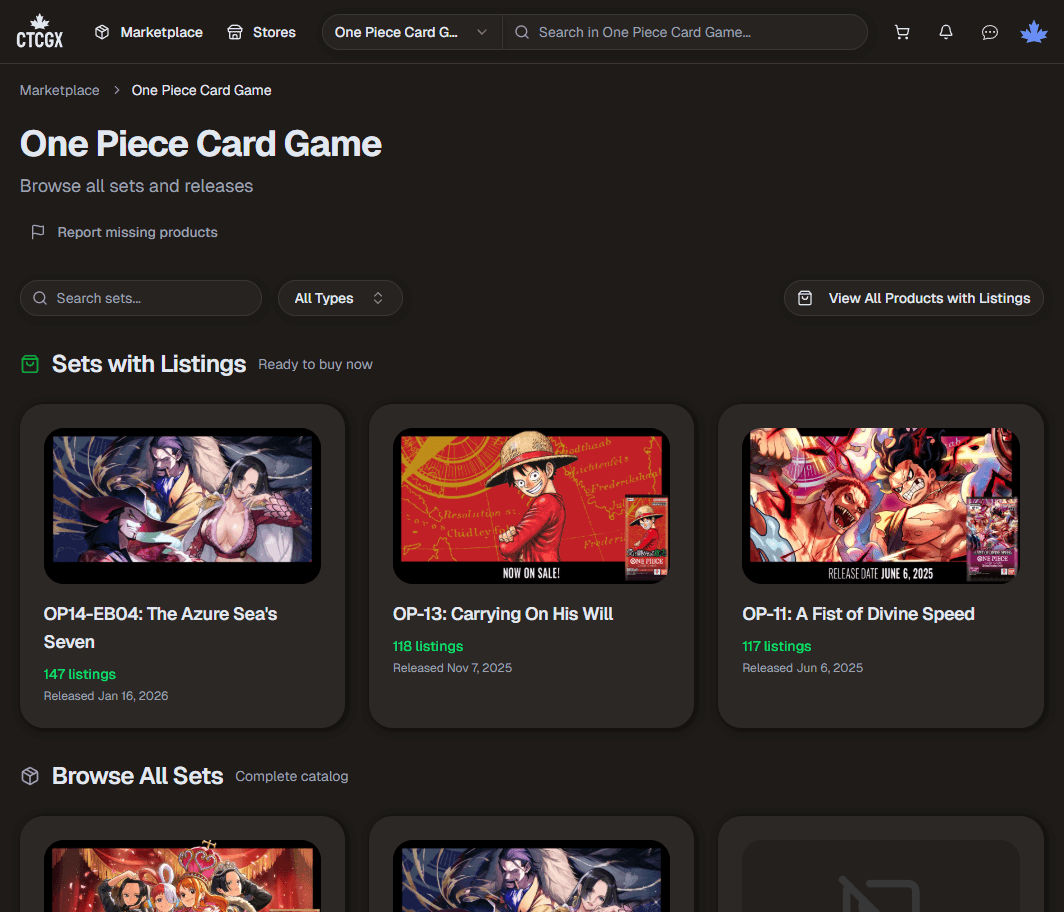 Canadian TCG Exchange - Trading Card Game Marketplace screenshot 2