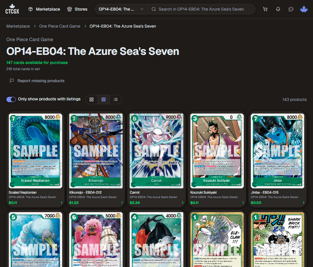 Canadian TCG Exchange - Trading Card Game Marketplace screenshot 3