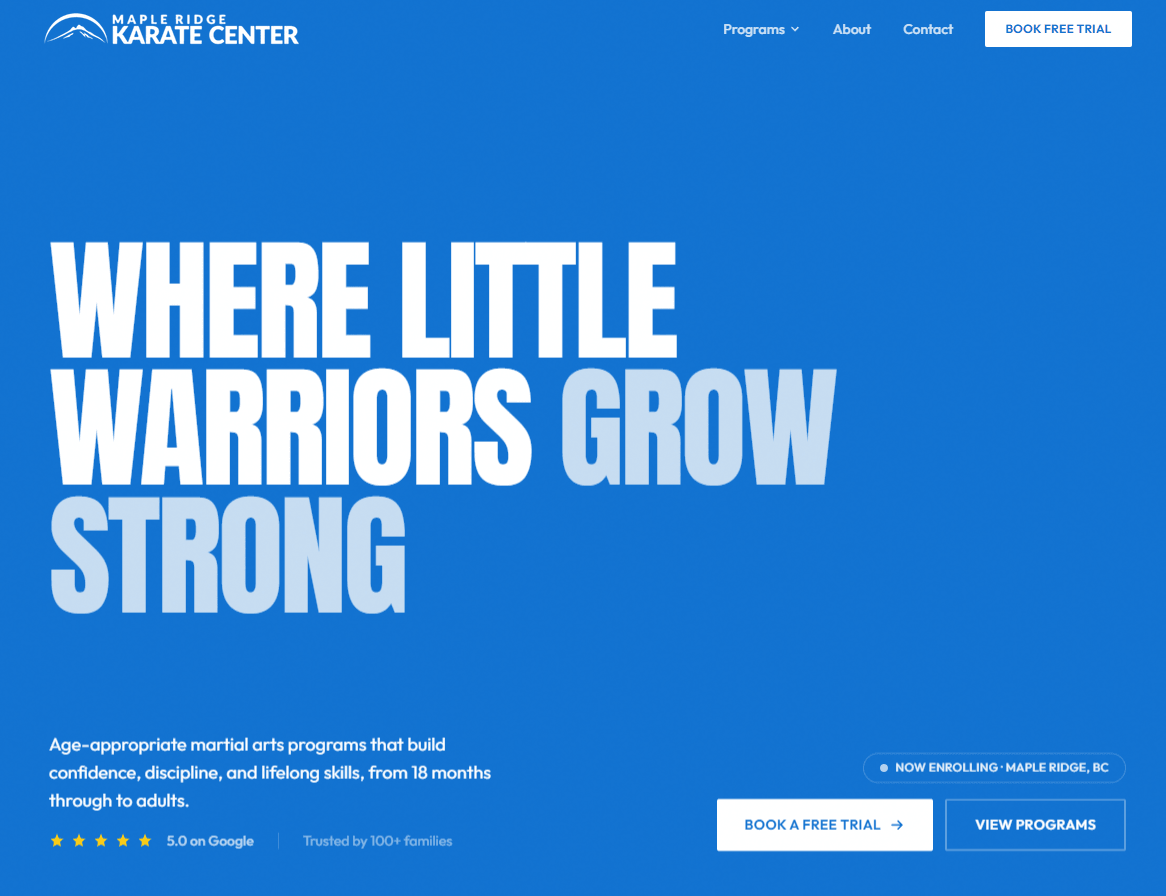 Maple Ridge Karate screenshot 1