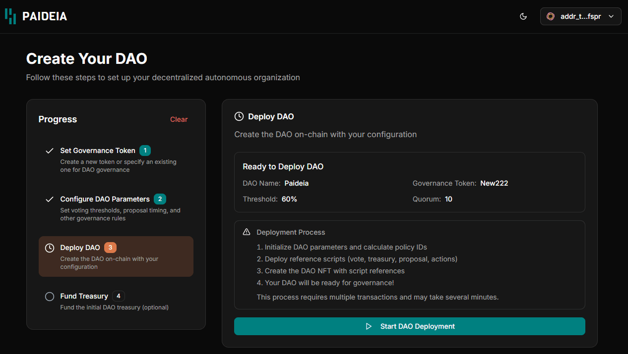 Paideia - DAO Management Software Suite screenshot 4
