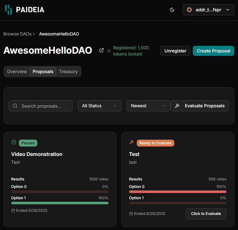 Paideia - DAO Management Software Suite screenshot 6