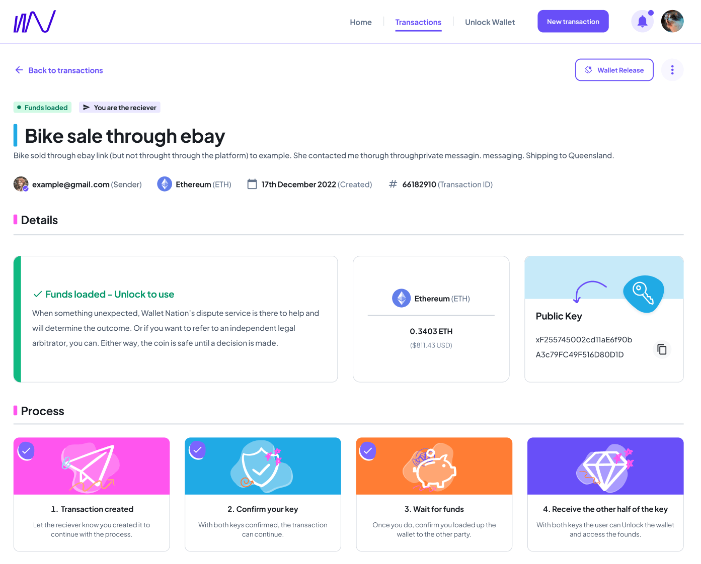 Wallet Nation - Ethereum Escrow Wallet App screenshot 5