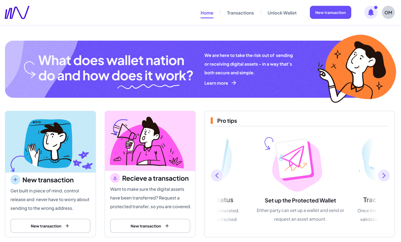 Wallet Nation - Ethereum Escrow Wallet App screenshot 1
