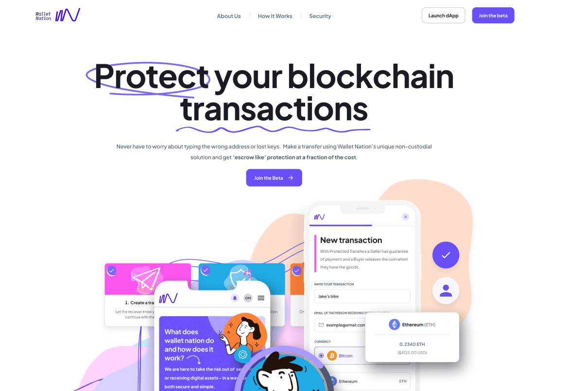 Wallet Nation — Figma canvas showing all screens